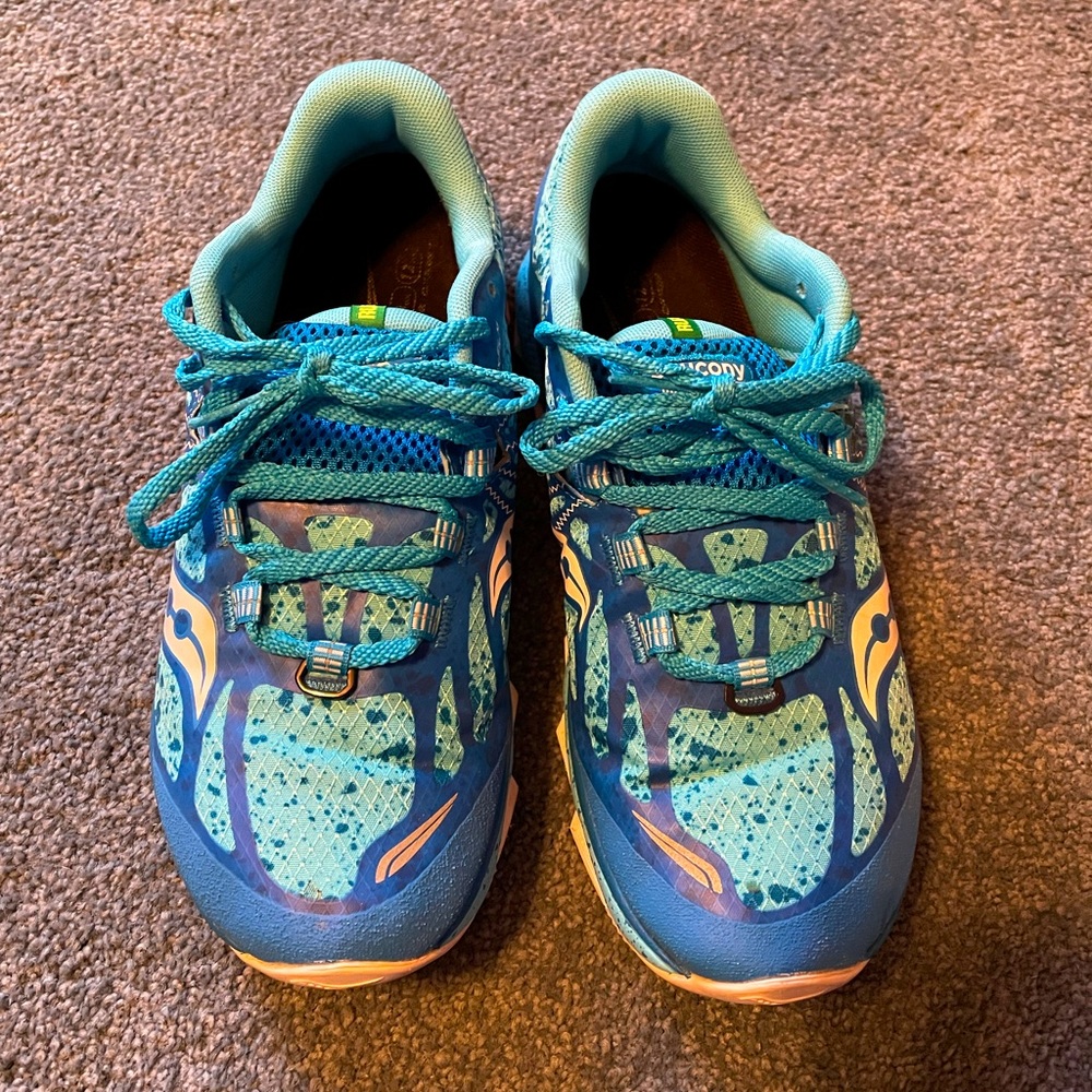 Saucony trail running shoes. Women’s size 8